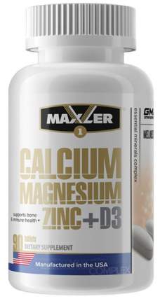 Кальций Maxler Calcium Zinc Magnesium 90 таблеток