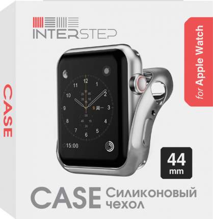 Чехол InterStep для Apple Watch 38mm Silver (HWE-AWC38MSL-NP0017O-K100)