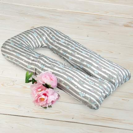 Наволочка AmaroBaby WB к подушке для беременных U-образная 340х35 см, Радуга