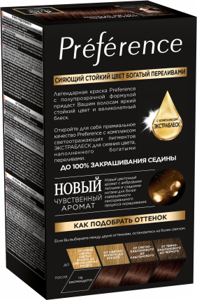 Краска для волос L'Oreal Paris Preference оттенок 4,15 Каракас темно-каштановый