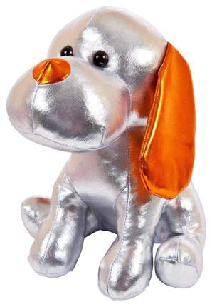 Мягкая игрушка Abtoys Собака серебристая 17 см. серии Металлик