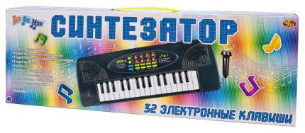 Синтезатор черный 32 клавиши, с микрофоном, эл/мех 44,5x5,5x15,5