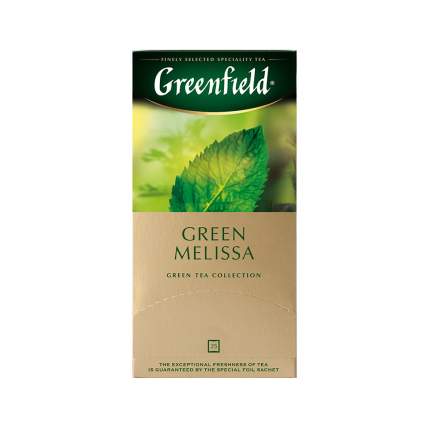 Чай зеленый Greenfield Green Melissa 25 пакетиков