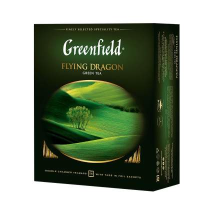 Чай зеленый Greenfield Flying Dragon 100 пакетиков