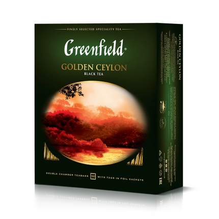 Чай черный Greenfield Golden Ceylon 100 пакетиков