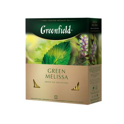 Чай зеленый Greenfield Green Melissa 100 пакетиков