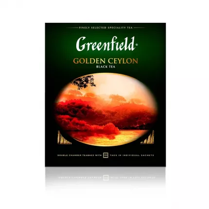 Чай чёрный Greenfield Golden Ceylon, 100 пакетиков