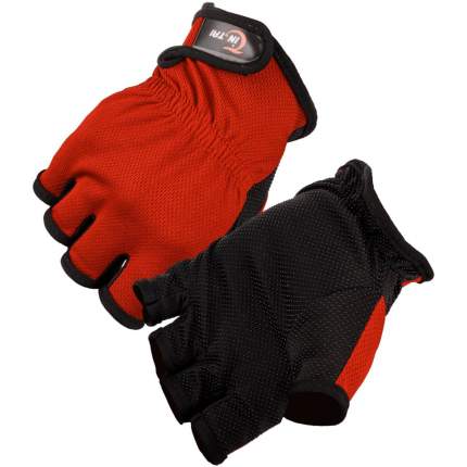 Перчатки тренировочные NoBrand Fishing Gloves No Fingers, красный