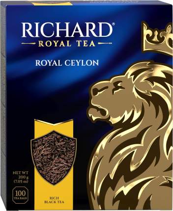 Чай Richard Royal Ceylon черный 100 пакетиков