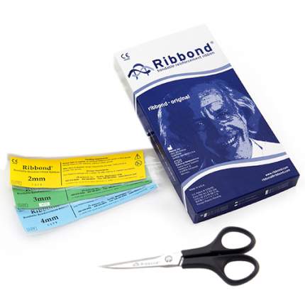 Набор для шинирования Ribbond Original 2, 3, 4 мм (3 ленты по 22 см), с ножницами