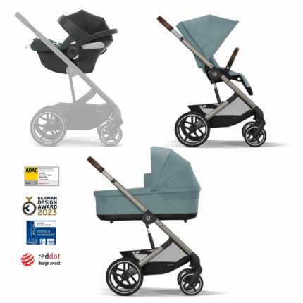 Коляска 3в1 Cybex Balios S Lux 2025 Stormy Blue