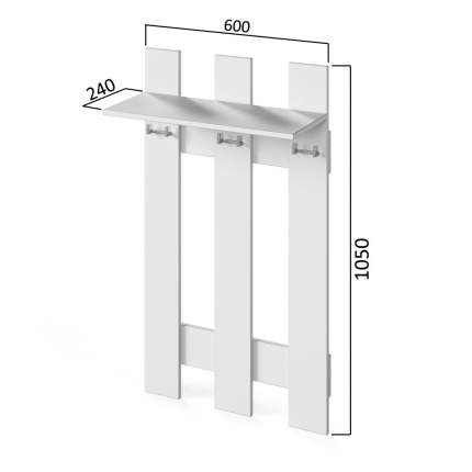 Вешалка деревянная настенная MB-4323