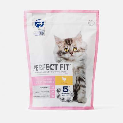 Сухой корм для котят Perfect Fit с курицей, 650 г