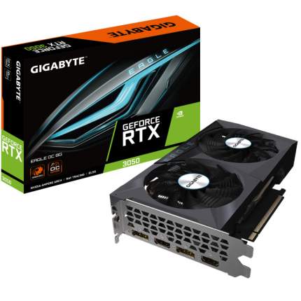 Видеокарта GIGABYTE GeForce RTX 3050 EAGLE OC 8G (GV-N3050EAGLE OC-8GD)