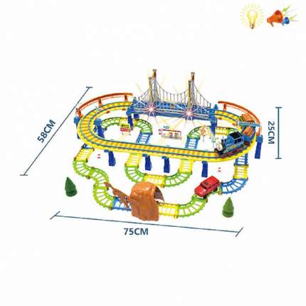 Набор двухяросной железной дороги состоит из разноцветной дороги и дополнительных игровых аксессуаров, со звукоывми и световыми  ...