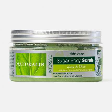 Скраб для тела Naturalis Sugar Body Scrub Lime & Mint лайм и мята 300 г