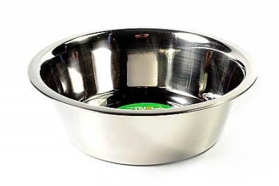 Одинарная миска для собак Triol, сталь, серебристый, 2.6 л
