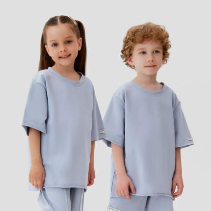 Тип: футболка детская, Материал верха: хлопок, Цвет производителя: серый, Цвет:   ...