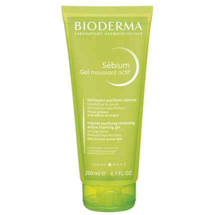 Очищающий гель Bioderma интенсивного действия Sebium Гель Актив 200 мл