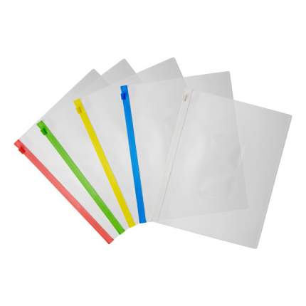 Папка-конверт Каждый день A4 с молнией сбоку цвета в ассортименте