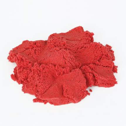 Песок для лепки кинетический Юнландия красный, 500 г, 2 формочки, ведерко