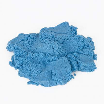 Песок для лепки кинетический Юнландия синий, 500 г, 2 формочки, ведерко