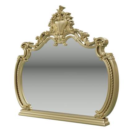 Зеркало Мэри-Мебель Шейх СШ-06 слоновая кость/золото, 136х11х127 см