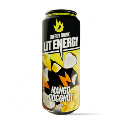 Энергетический напиток LIT ENERGY со вкусом манго и кокоса, 450 мл