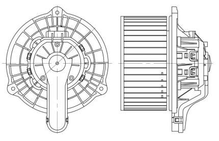 Электровентилятор отопления KIA Sportage  LUZAR LFh 08Y0