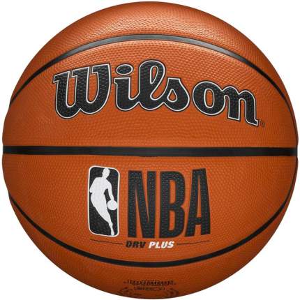 Мяч баскетбольный Wilson JR. NBA DRV PLUS BASKETBALL, размер 7, коричневый