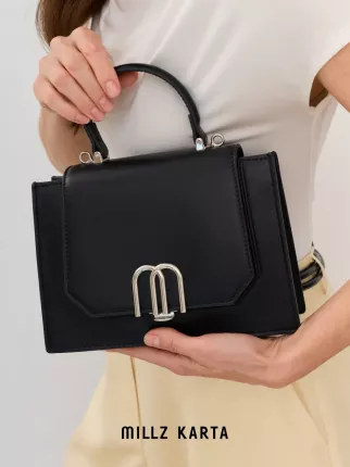 Сумка женская MILLZ KARTA, модель MILLZ8029E00BLA81, черная