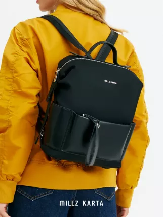 Рюкзак женский MILLZ KARTA, модельMILLZ803903BLA87, черный