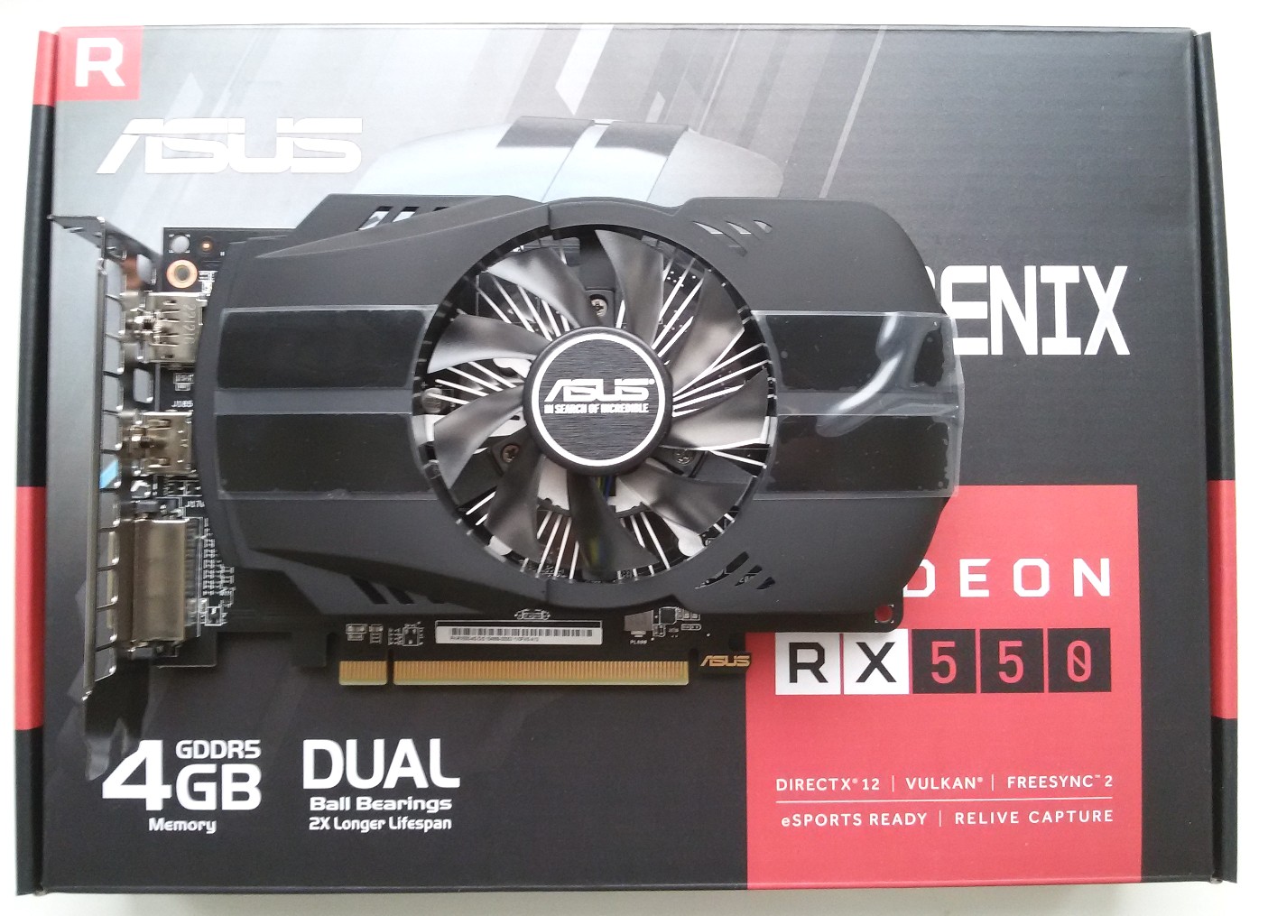 Видеокарта Asus AMD Radeon RX 550 Phoenix (PH-RX550-4G-EVO), купить в  Москве, цены в интернет-магазинах на Мегамаркет