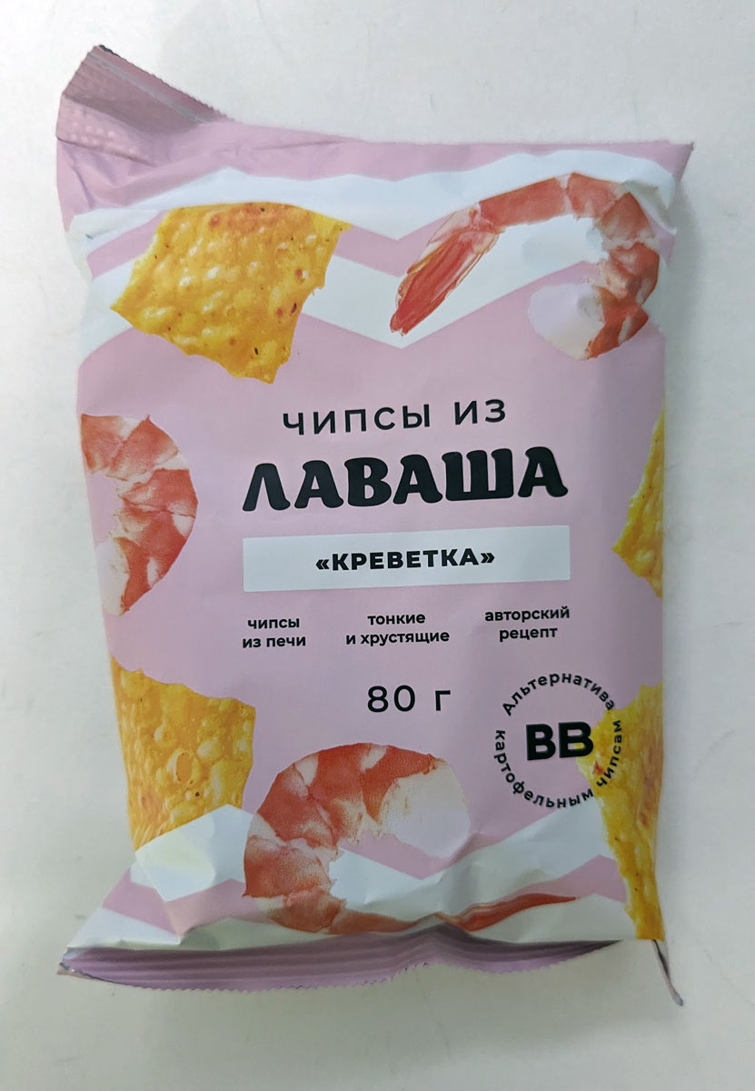 Чипсы из лаваша ВкусВилл креветка 80 г - состав и характеристика -  Мегамаркет