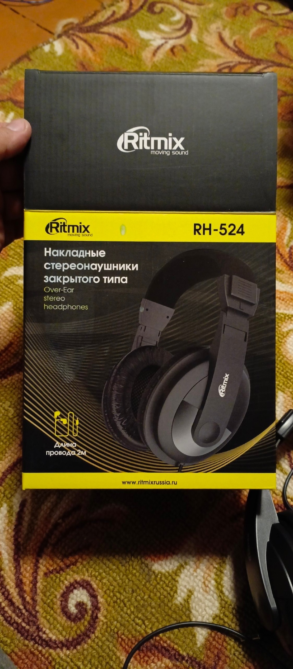 Наушники Ritmix RH-524 Black, купить в Москве, цены в интернет-магазинах на  Мегамаркет