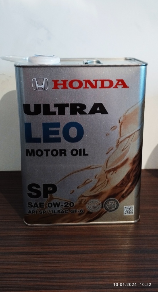 Масло honda ultra leo 0w20