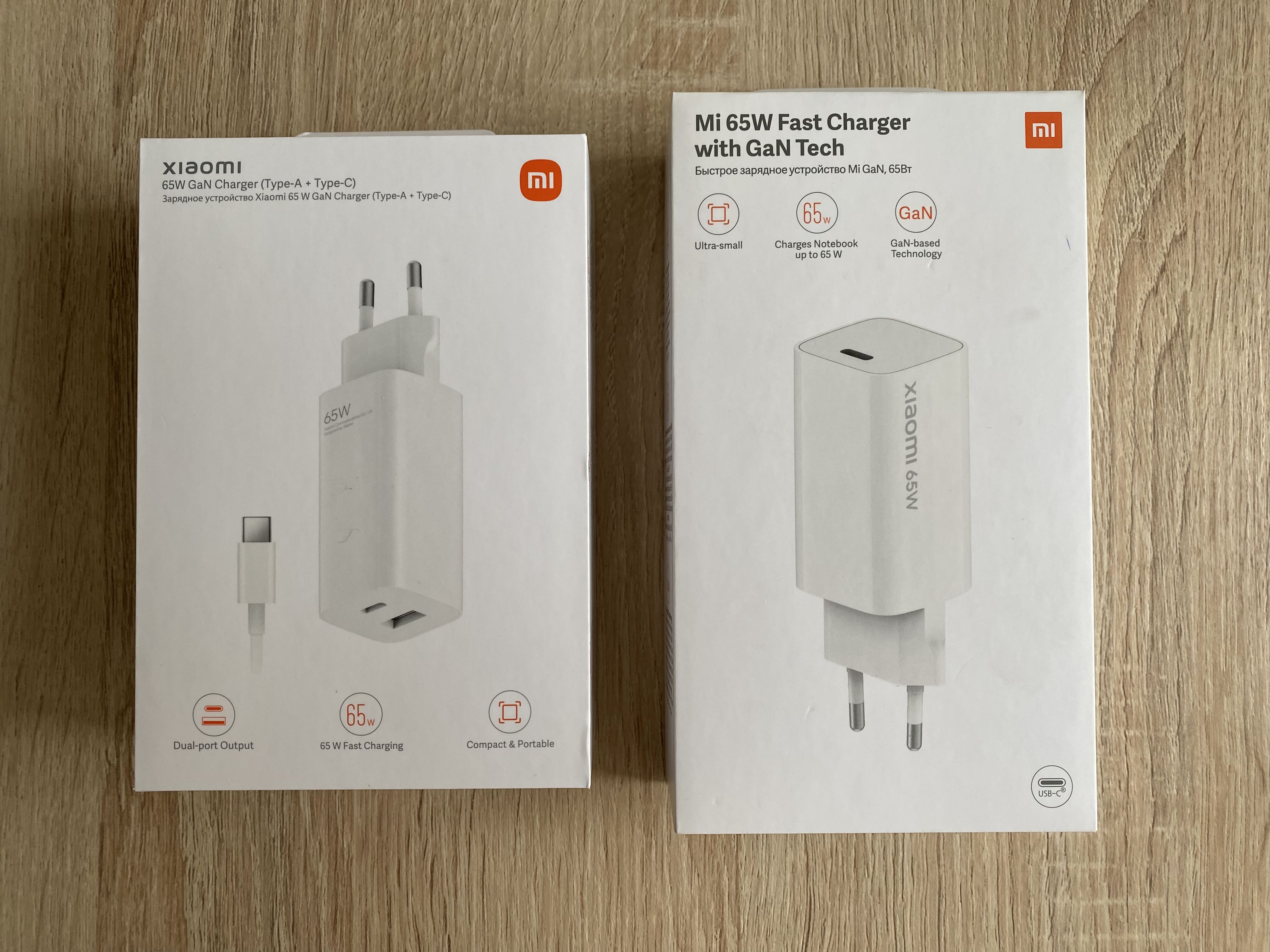 Xiaomi 65w fast charger with gan