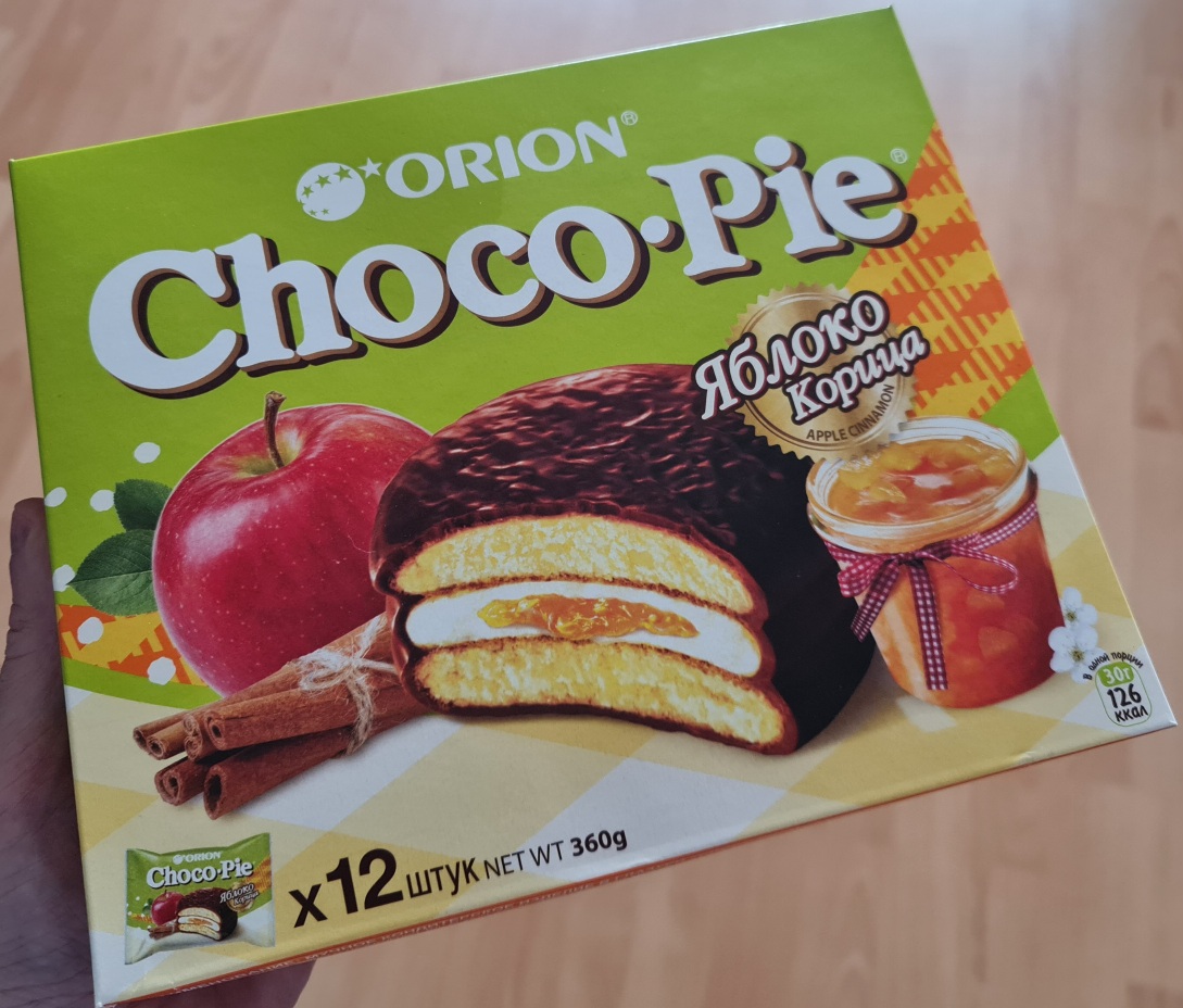 Пирожное Orion Choco Pie яблоко корица 12*30г 360г - отзывы покупателей на  маркетплейсе Мегамаркет | Артикул: 600004226249