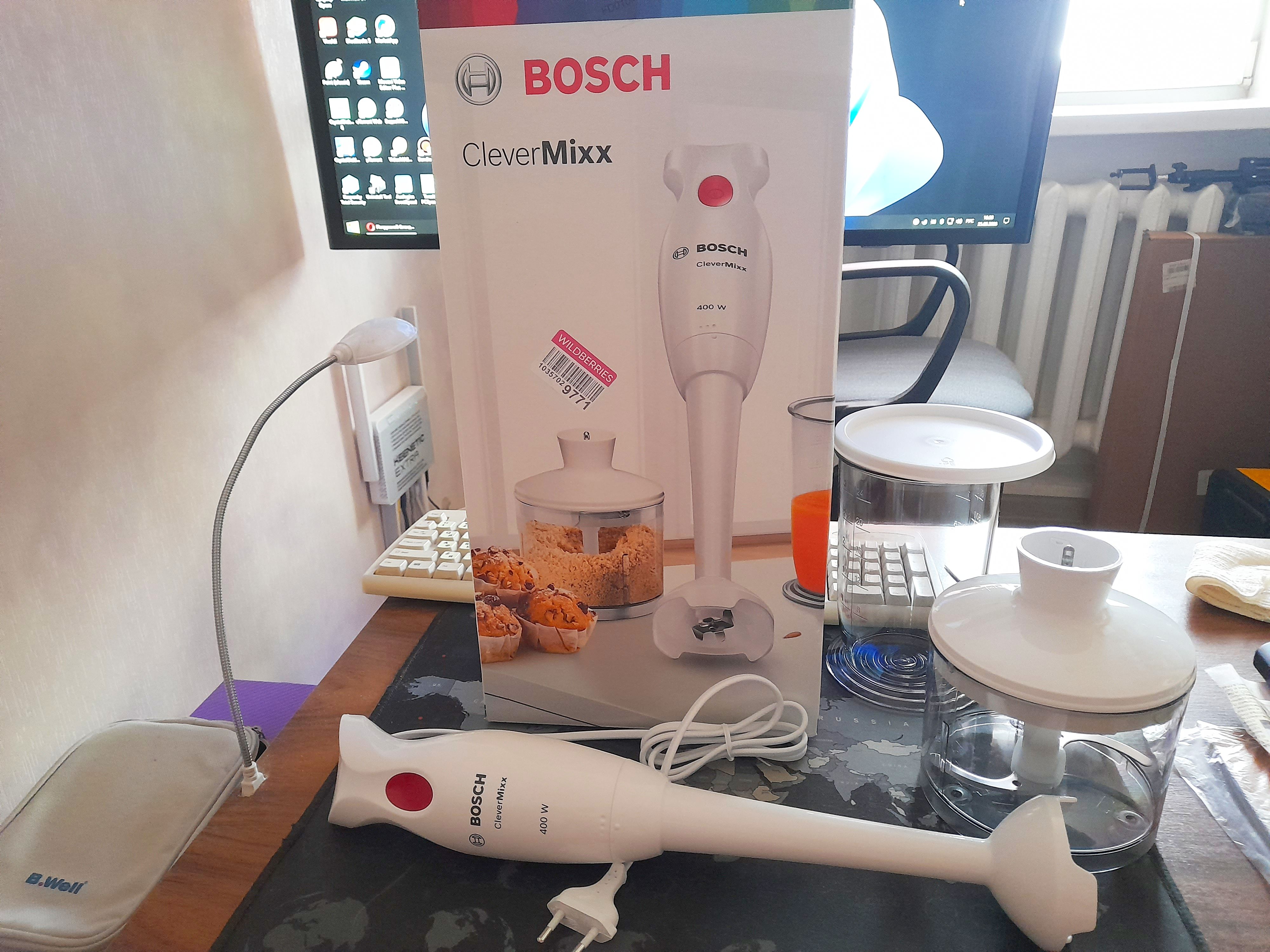 Погружной блендер Bosch MSM14200 White/Red - отзывы покупателей на  маркетплейсе Мегамаркет | Артикул: 100000085433