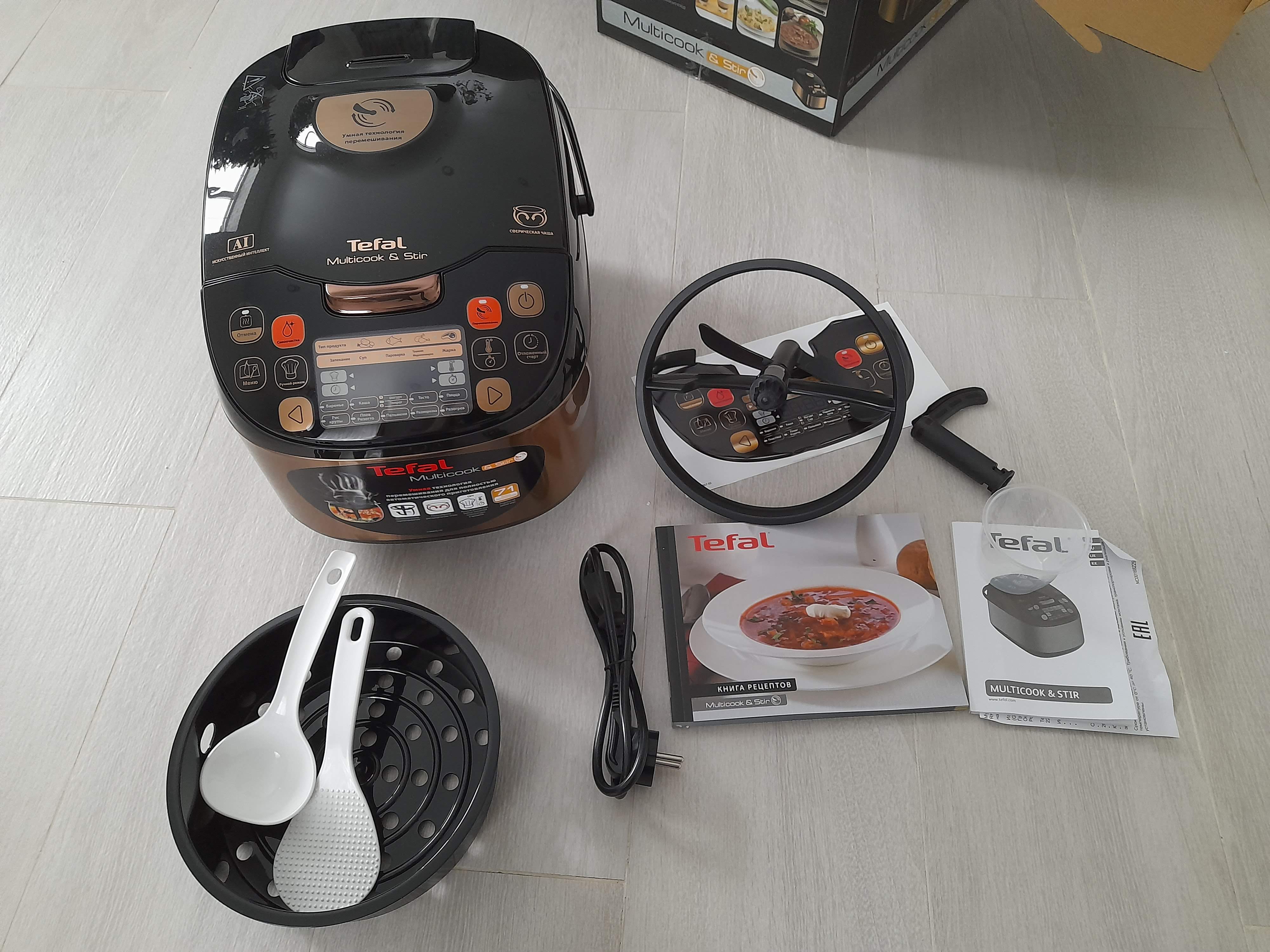 Мультиварка Tefal MultiCook&Stir RK901F32 - отзывы покупателей на  маркетплейсе Мегамаркет | Артикул: 100024073510