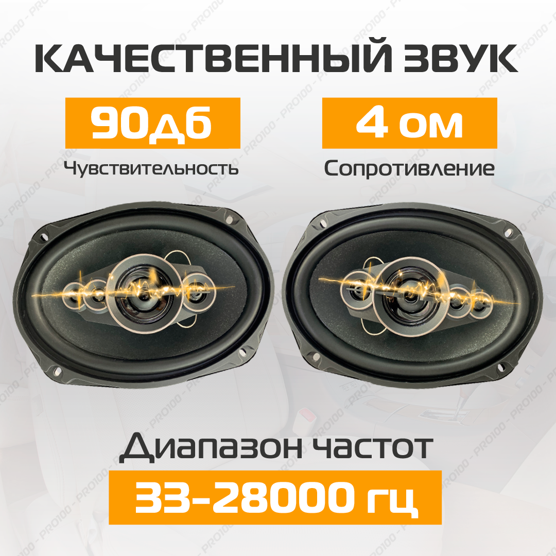 Автомобильные колонки MAGIC GHOST 3-х полосная, 600 Вт, 16,3 см, Комплект 2  шт - отзывы покупателей на Мегамаркет | 600012990711