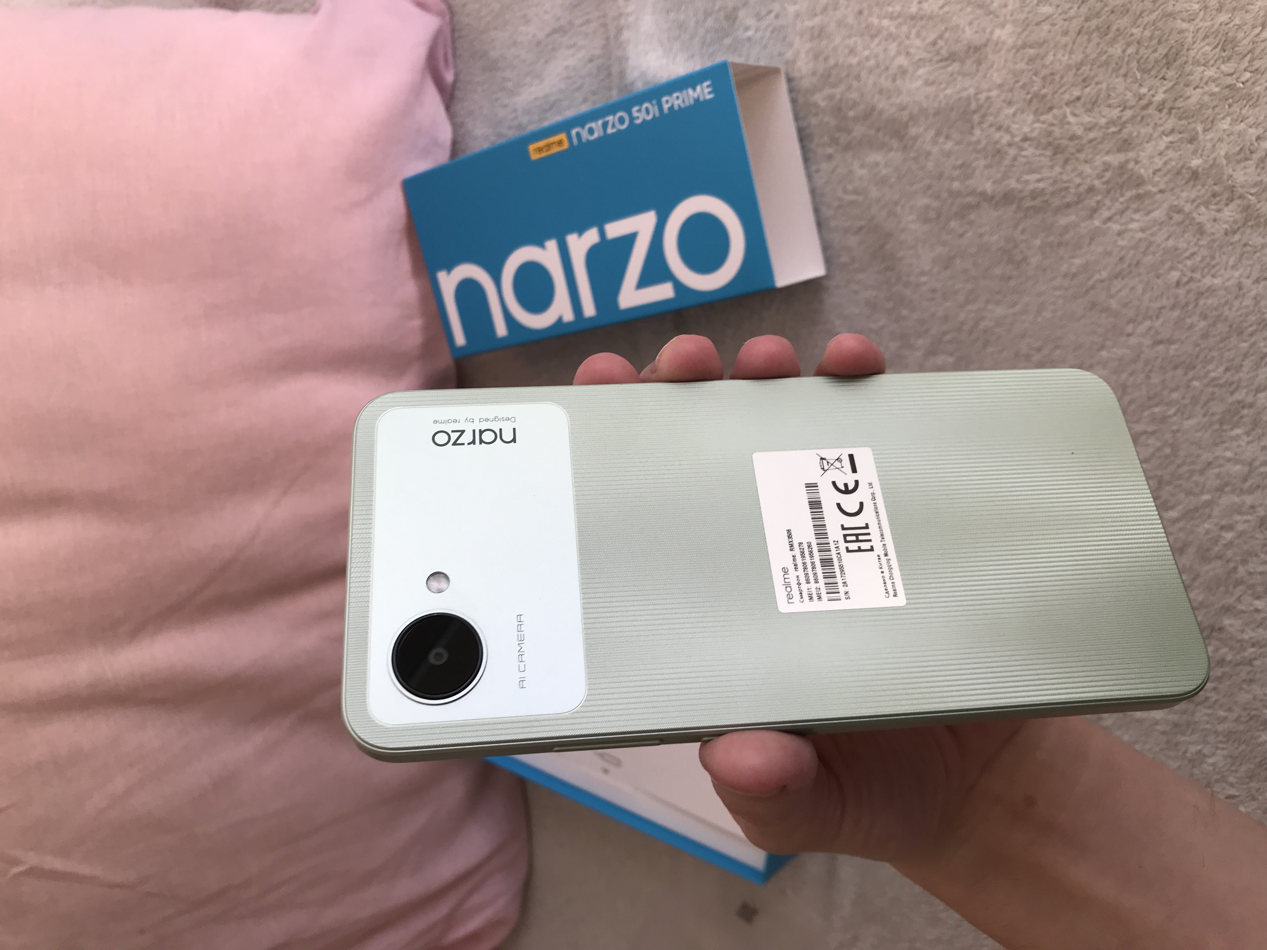 Смартфон Realme Narzo 50i Prime 3/32Gb Mint Green - отзывы покупателей на  Мегамаркет