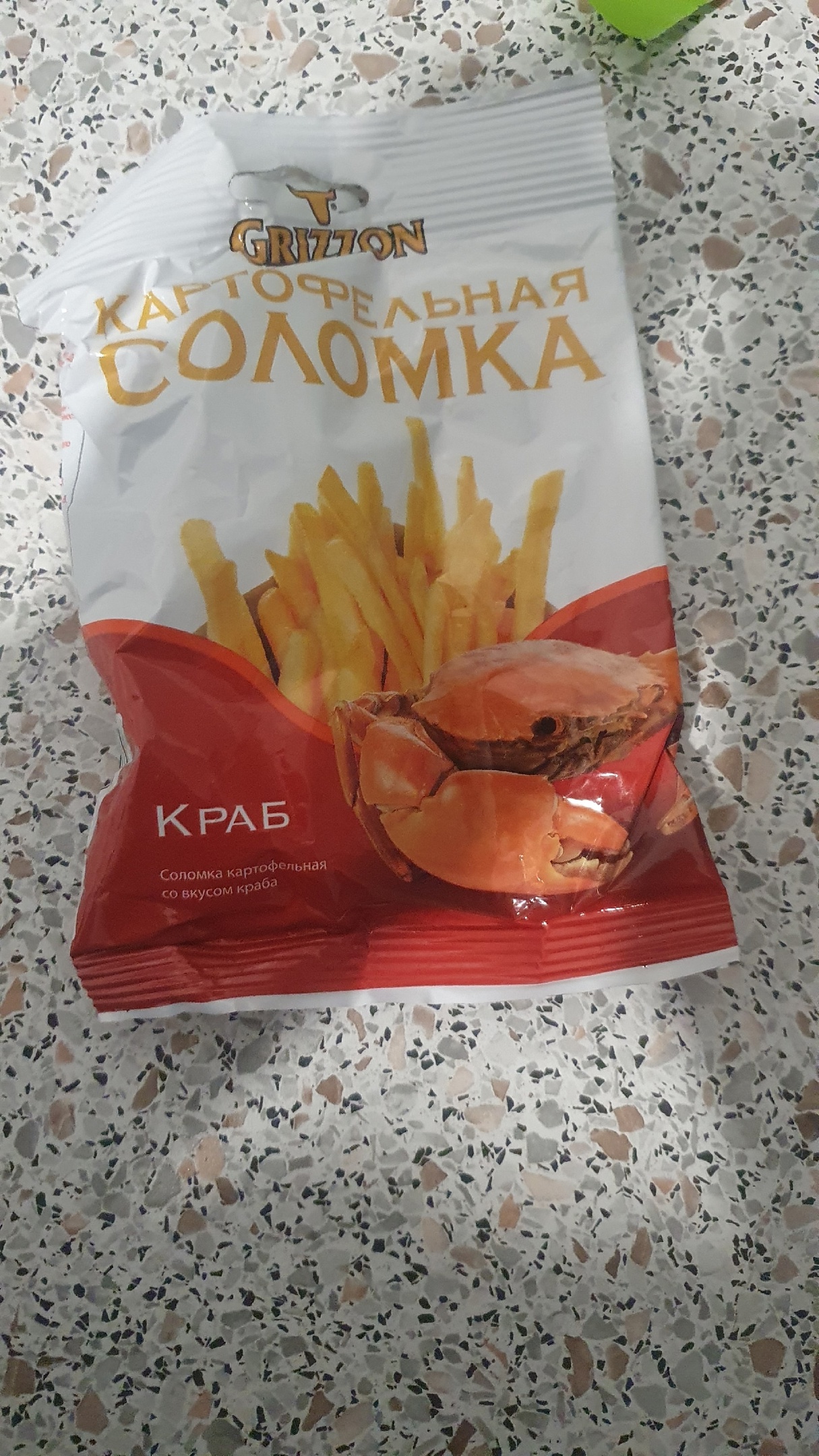 Соломка Grizzon картофельная, со вкусом краба, 40 г - отзывы покупателей на  Мегамаркет