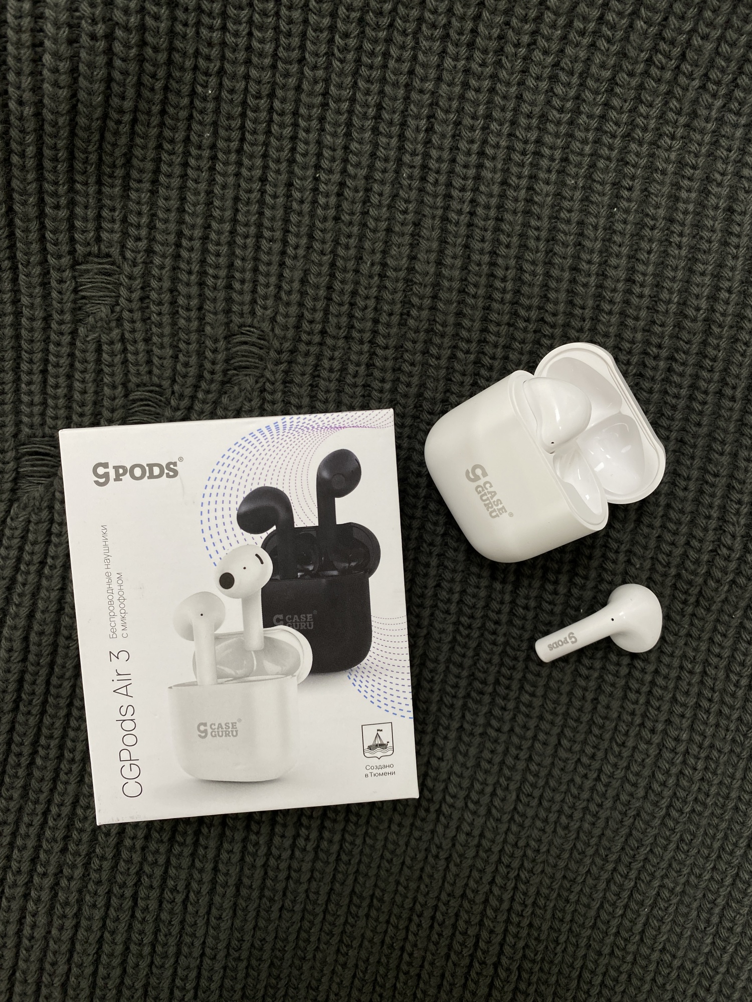 Беспроводные наушники CaseGuru CGPods Air 3 White (114440) – купить в  Москве, цены в интернет-магазинах на Мегамаркет