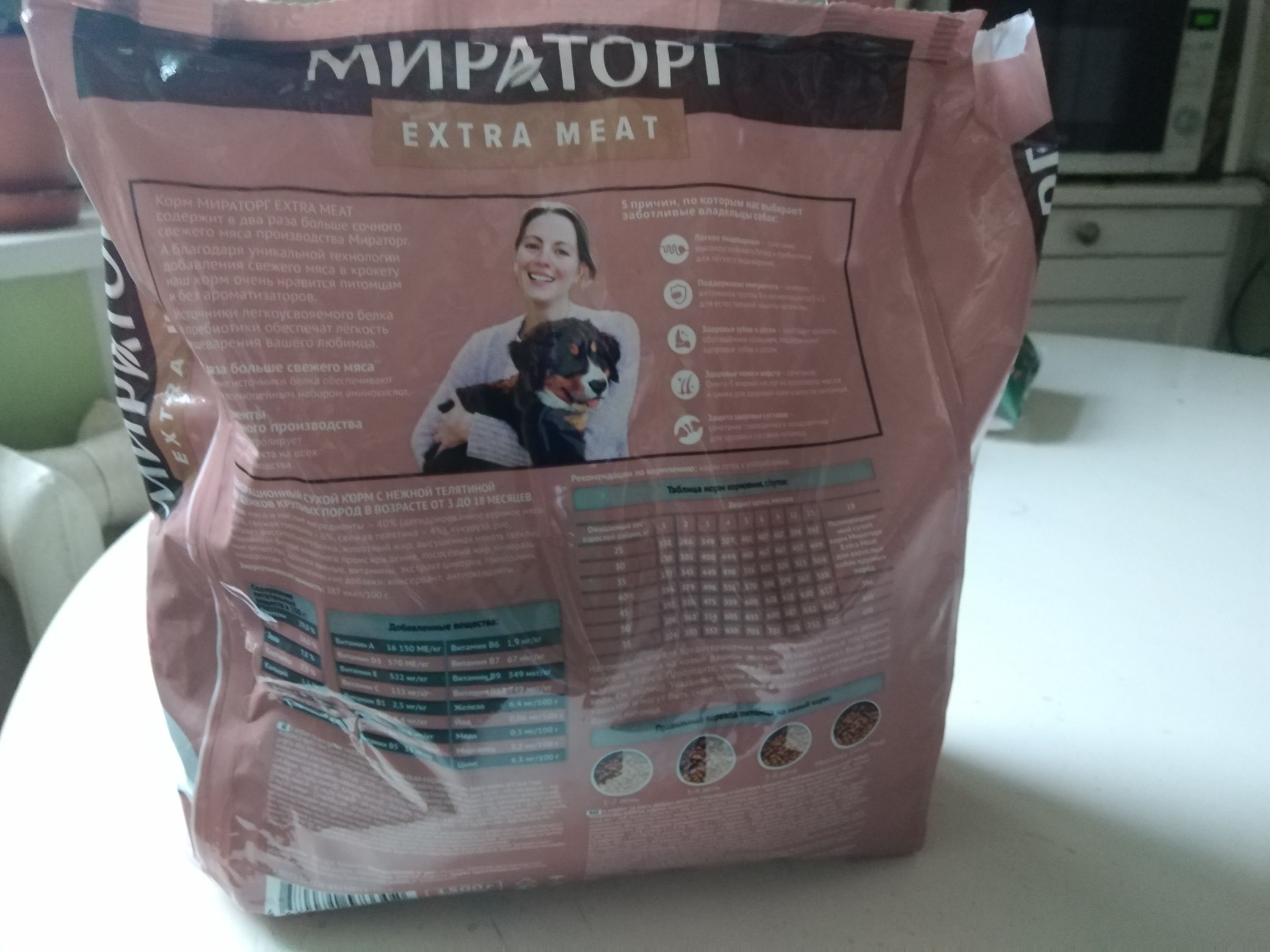 Мираторг extra meat. Свой комплекс для щенков крупных пород Мираторг фото.