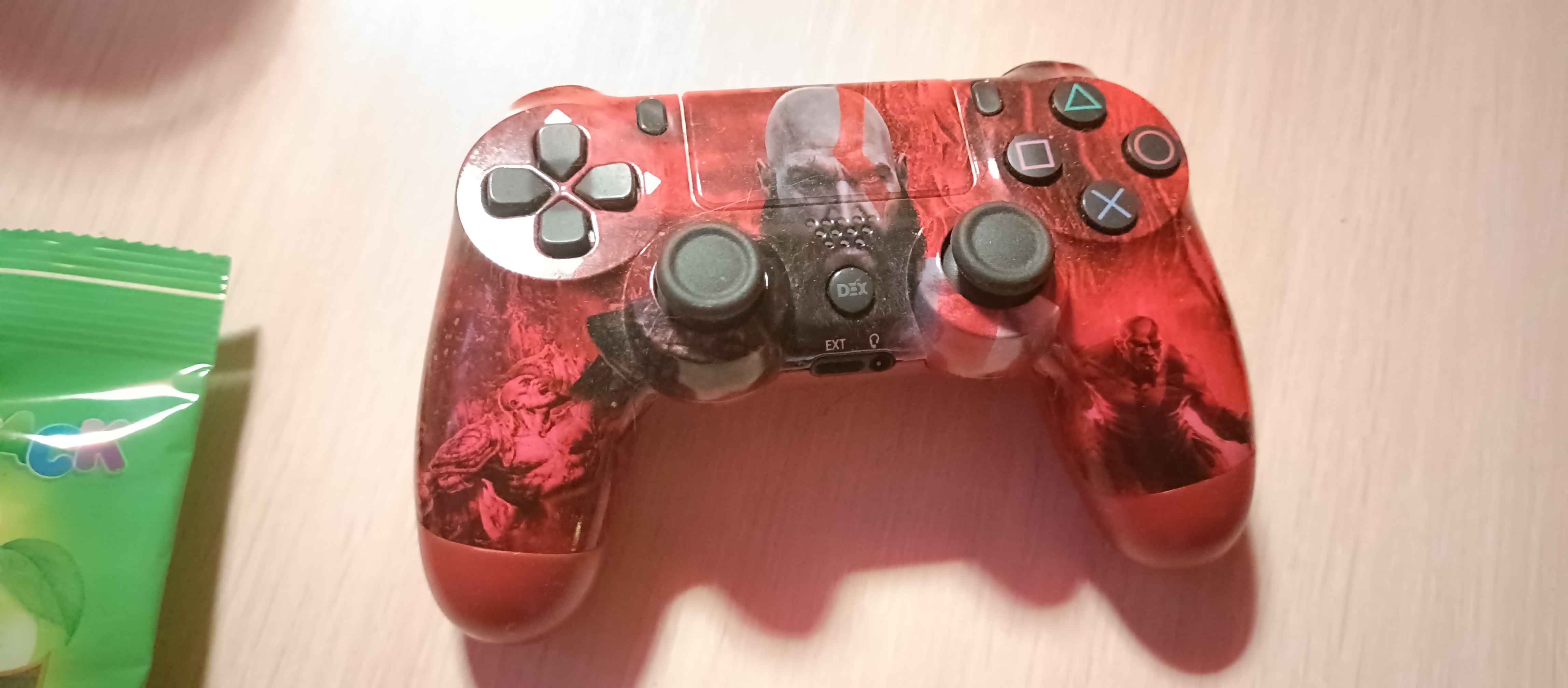 Геймпад (джойстик) DualShock 4 для Playstation 4 PS4, PC God of War красный  - отзывы покупателей на Мегамаркет