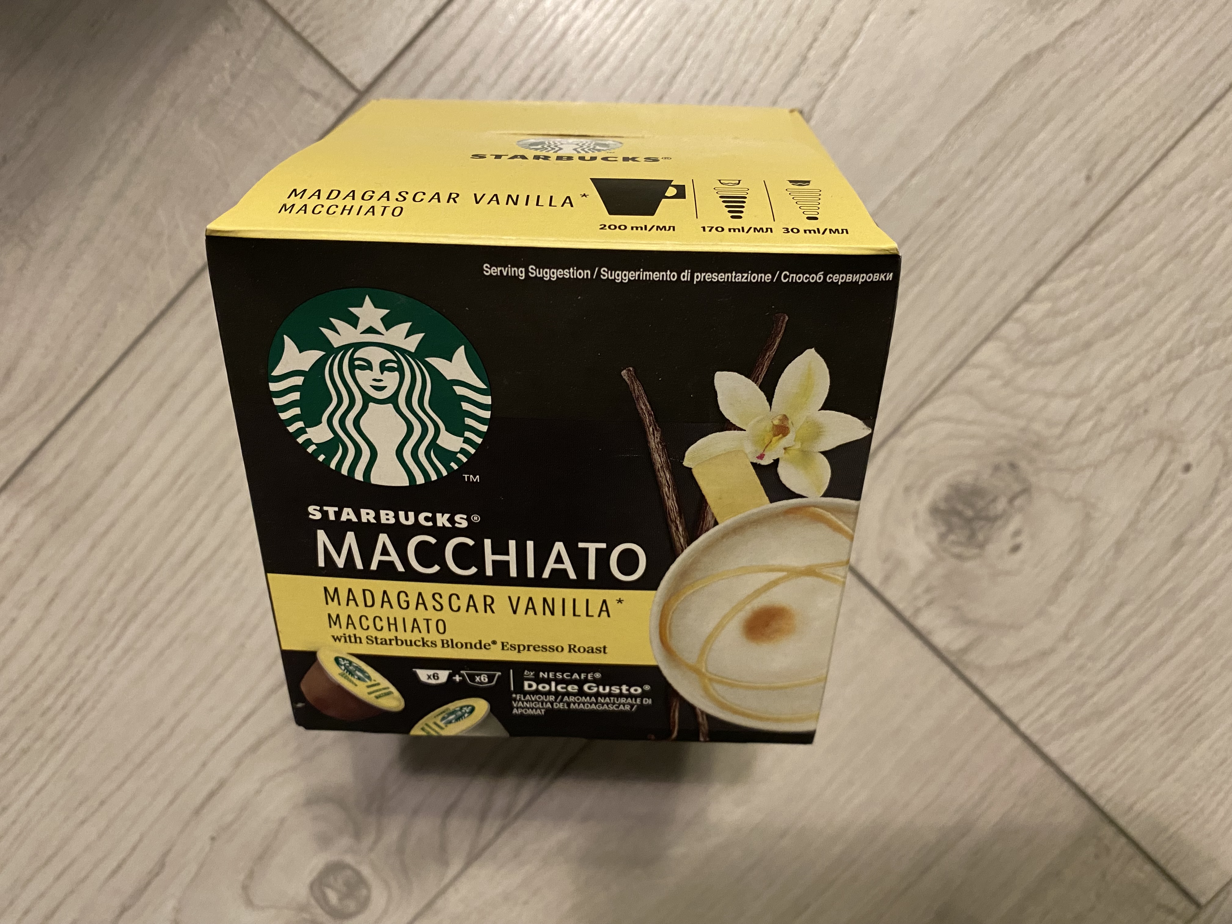 Купить кофе в капсулах Starbucks Madagascar Vanilla Macchiato, 12 капсул,  цены на Мегамаркет