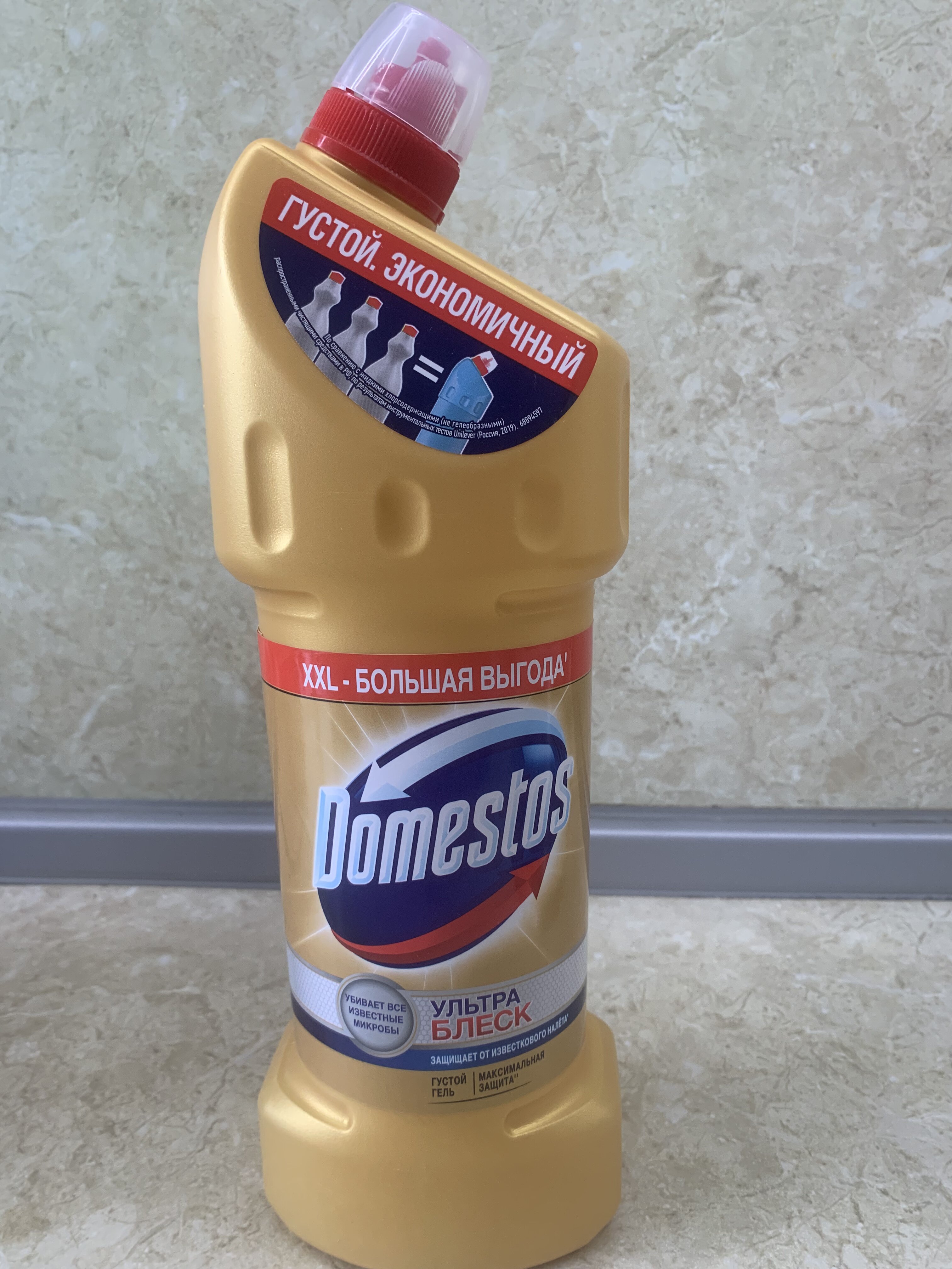 Чистящее средство для туалета Domestos Ультра Блеск 500 мл - отзывы  покупателей на Мегамаркет | 100000890011