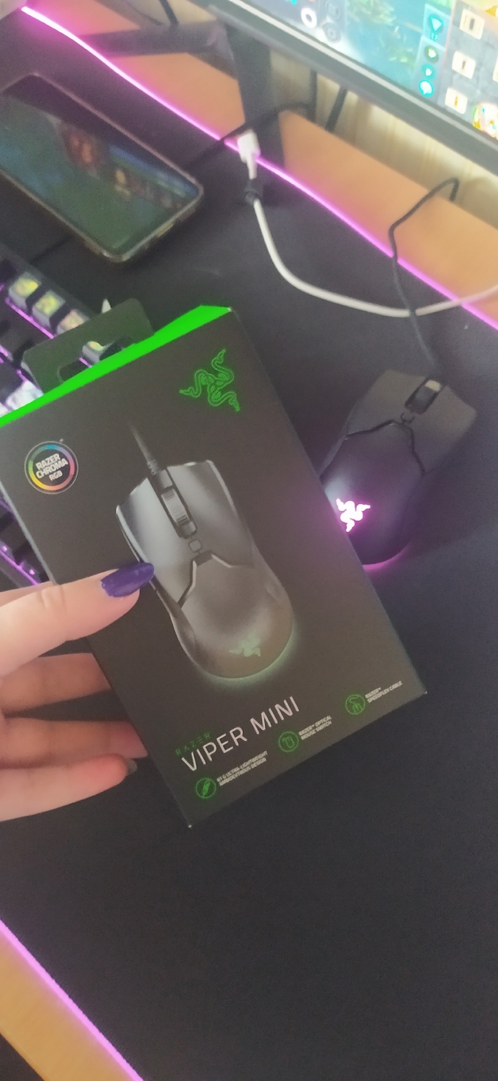 Игровая мышь Razer Viper Mini Black (RZ01-03250100-R3M1), купить в Москве,  цены в интернет-магазинах на Мегамаркет