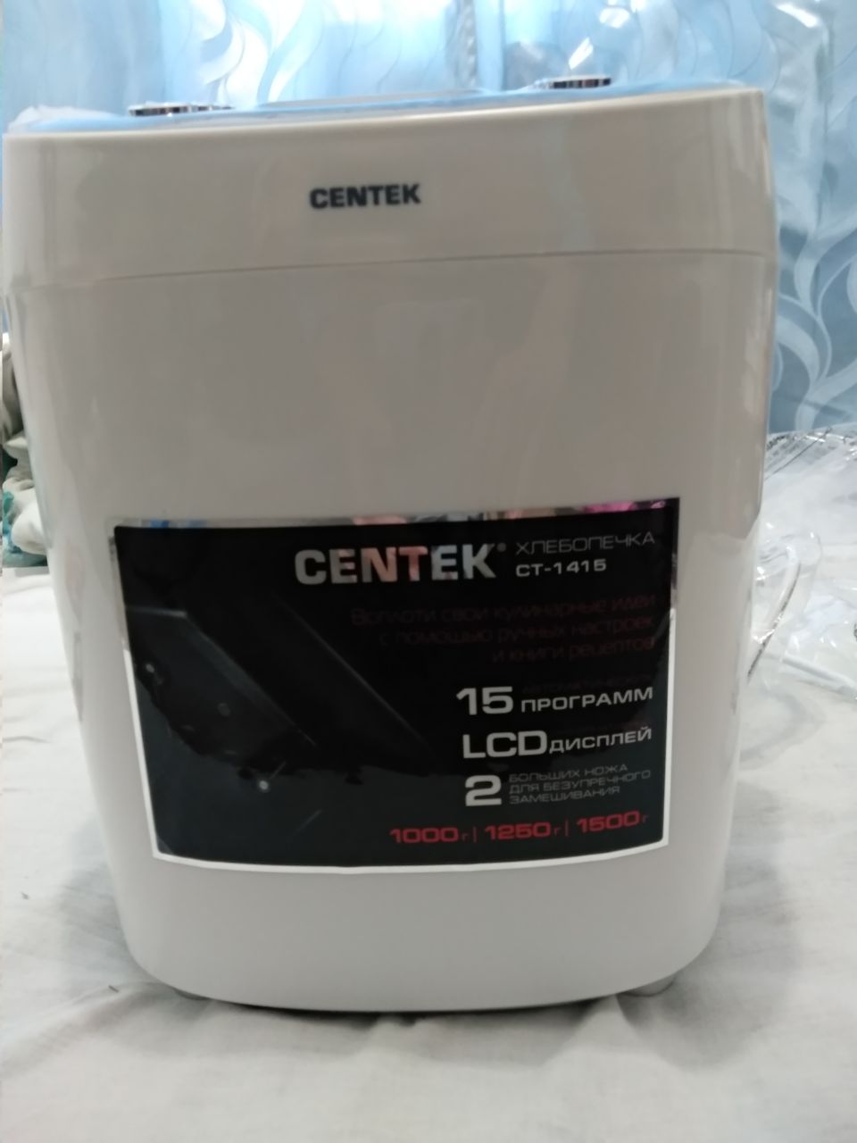 Хлебопечка Centek CT-1415 White - отзывы покупателей на маркетплейсе  Мегамаркет | Артикул: 100024992161